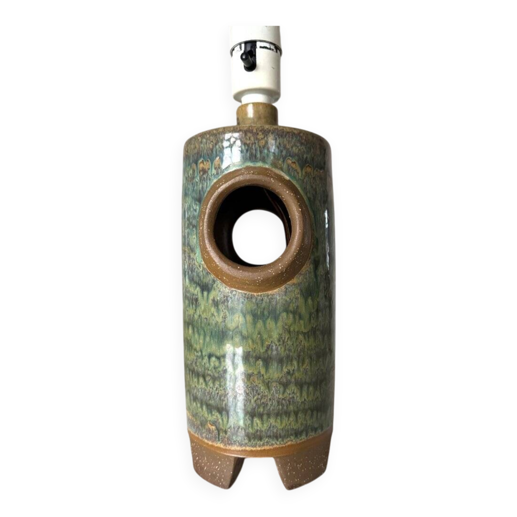 Ceramic Table lamp by Michael Andersen Bornholm, Denmark, 1960s