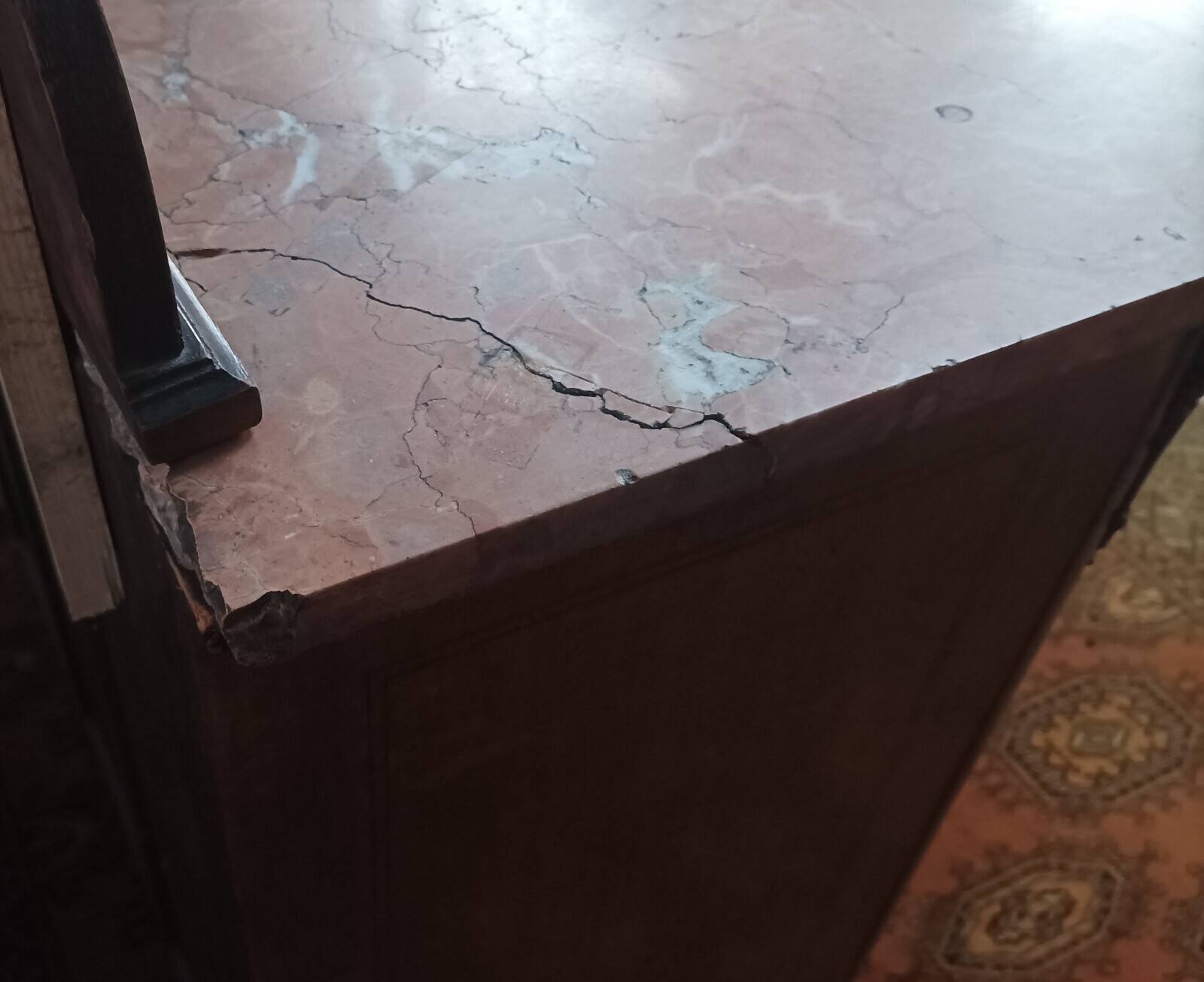 Art Deco walnut burl buffet