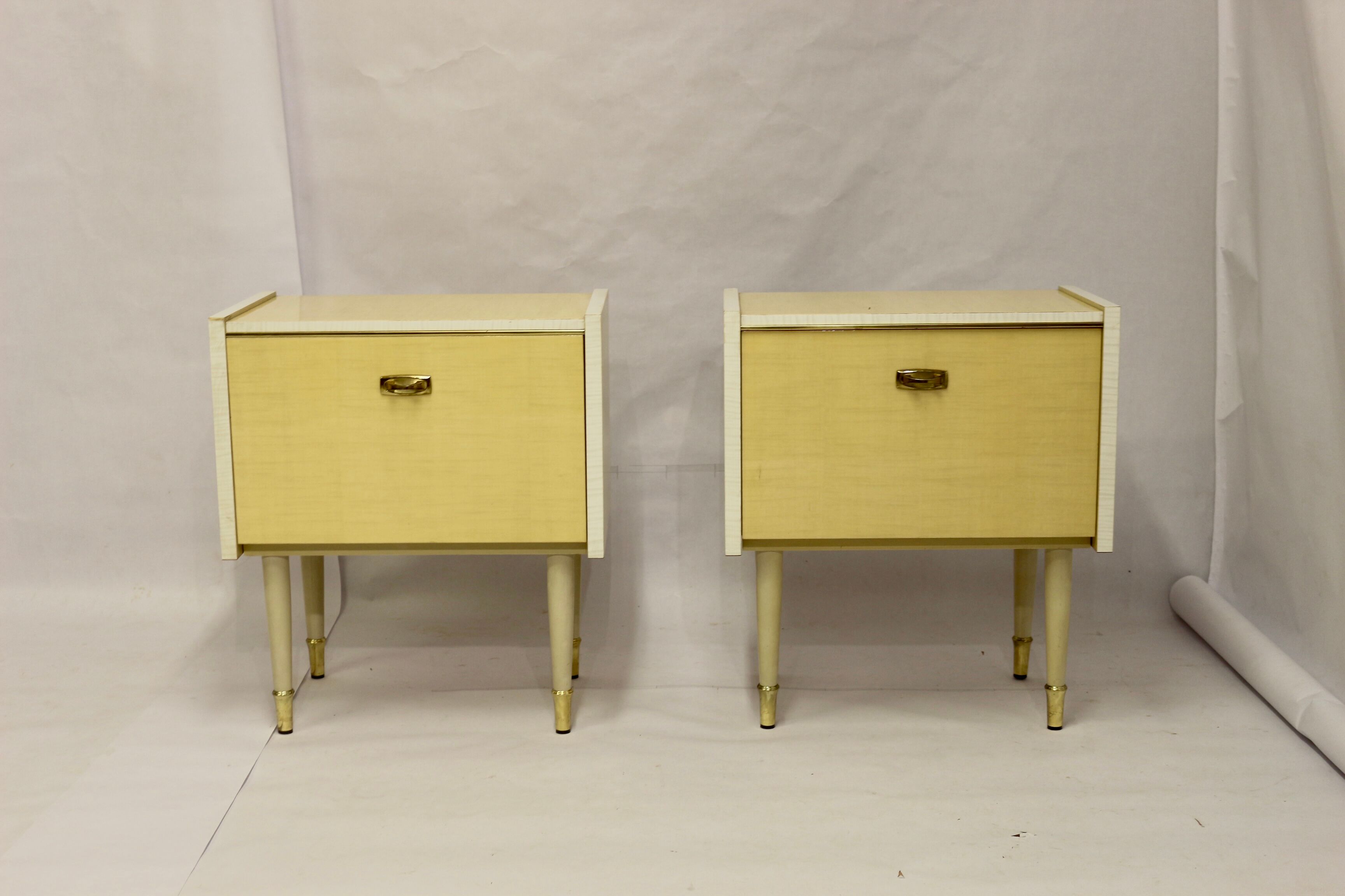 Pair of bedside tables from the middle of the century, 1950s