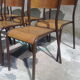 Series 8 vintage school chairs Mullca