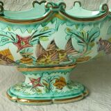 Gardener in ceramic cerart monaco aquatic decoration vintage fish