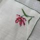 6 hand-embroidered napkins, 28 cm