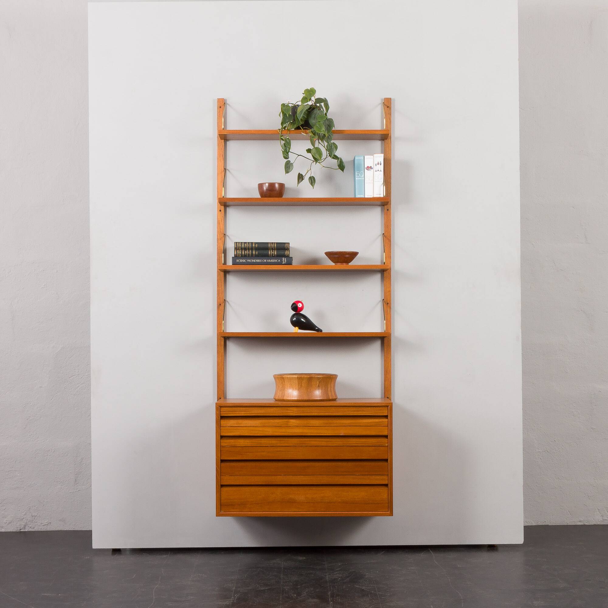 Teak wall unit by Poul Cadovius for Cado, Denmark, 1960