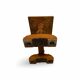 A small, rustic walnut wooden table, crafted from solid walnut wood, 1