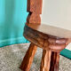 Very beautiful brutalist tripod chair.
