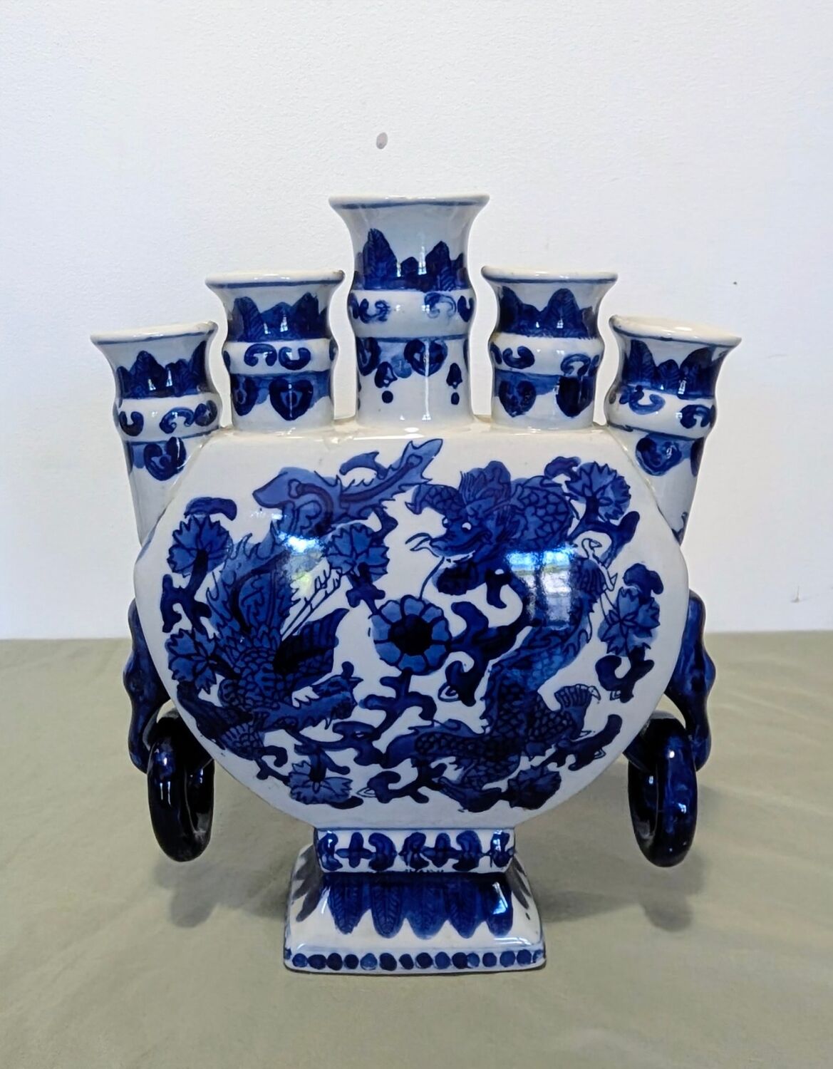 Chinese Tulipiere Vase Bouquetière