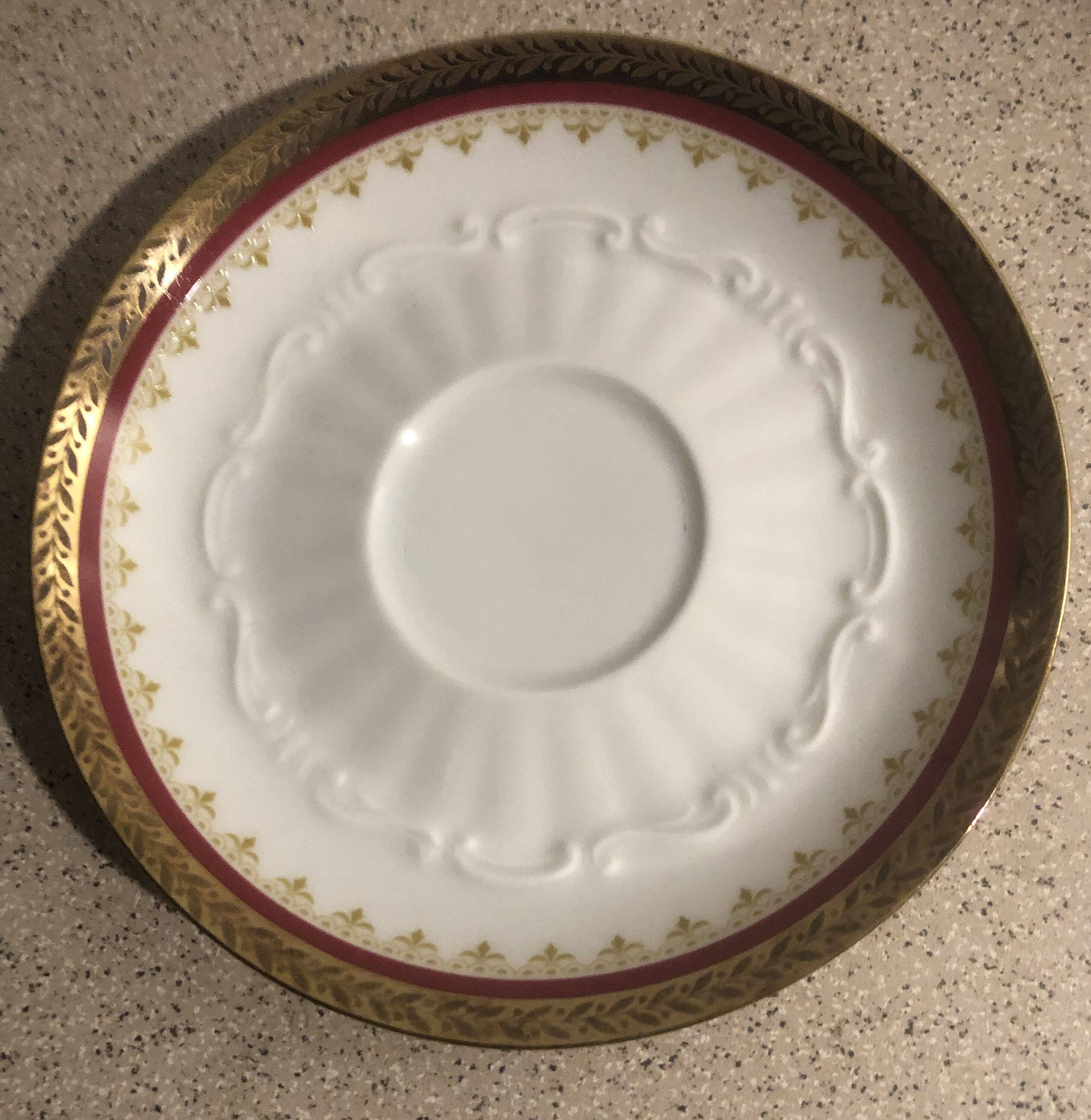 4 Bavarian porcelain coffee cups and saucers