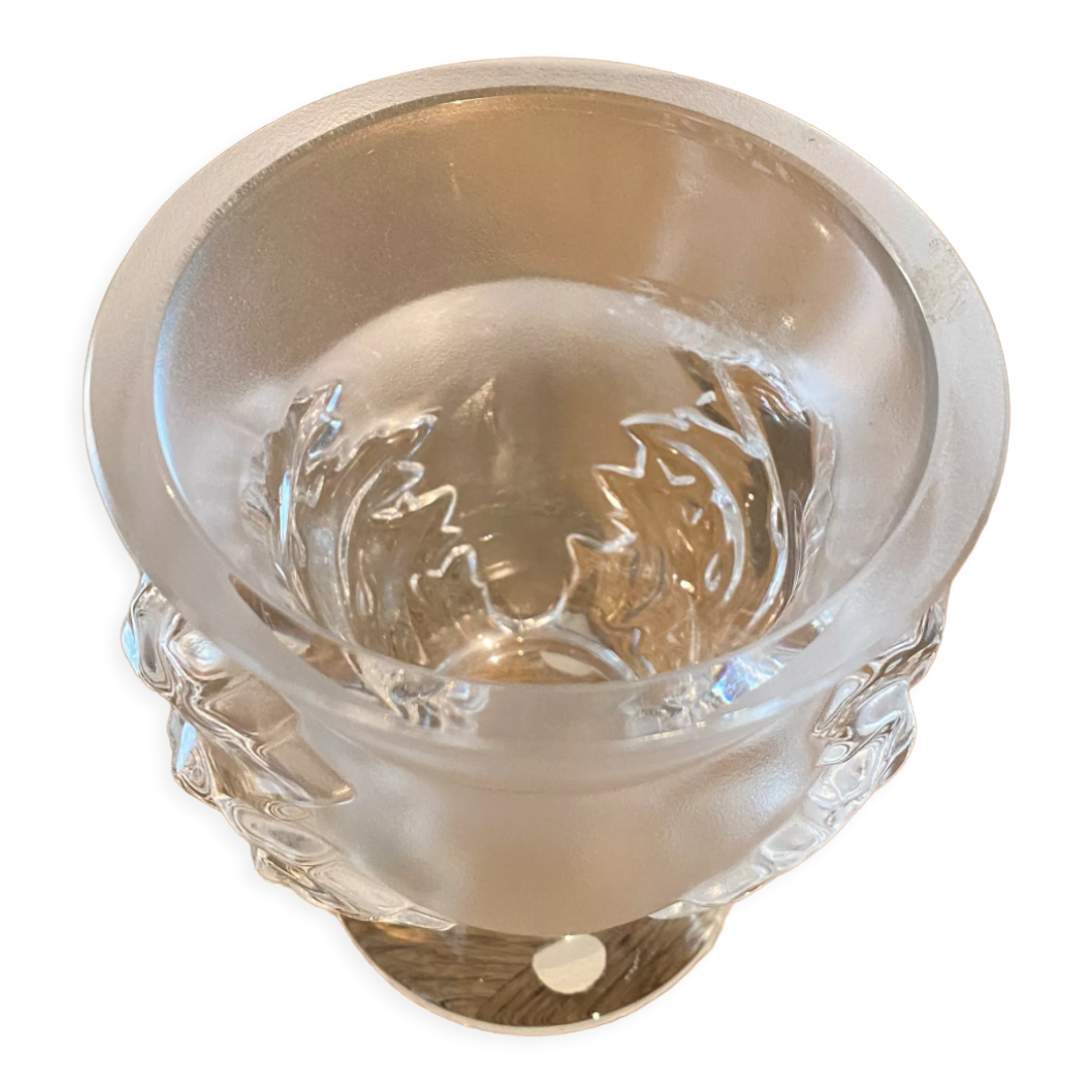 Vase decorated Lalique art deco