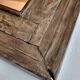 Old ethnic mirror in light wood, 62 cm