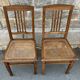 Pair of caned chairs Art Nouveau, 1900