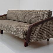 Canapé à 3 places du milieu du siècle, Jitona, années 1970.