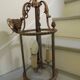 Entrance antique, vestibule lantern in gilded bronze, suspension, Louis XV style