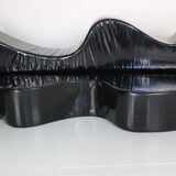 Superonda  Black Sofa by Archizoom Associati for Poltronova, 1960 Italy