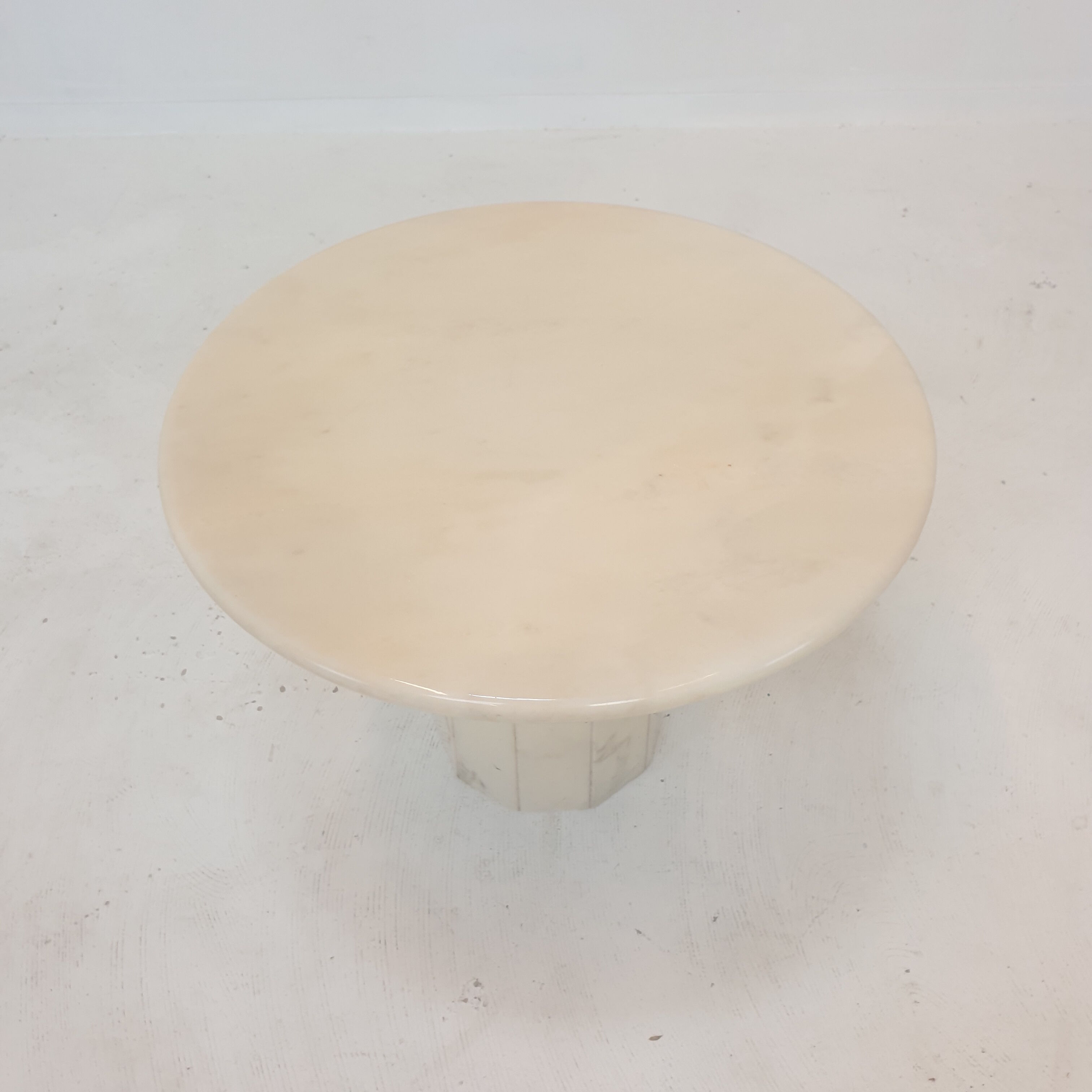 Set of 3 Italian Marble Side Tables, 1970s