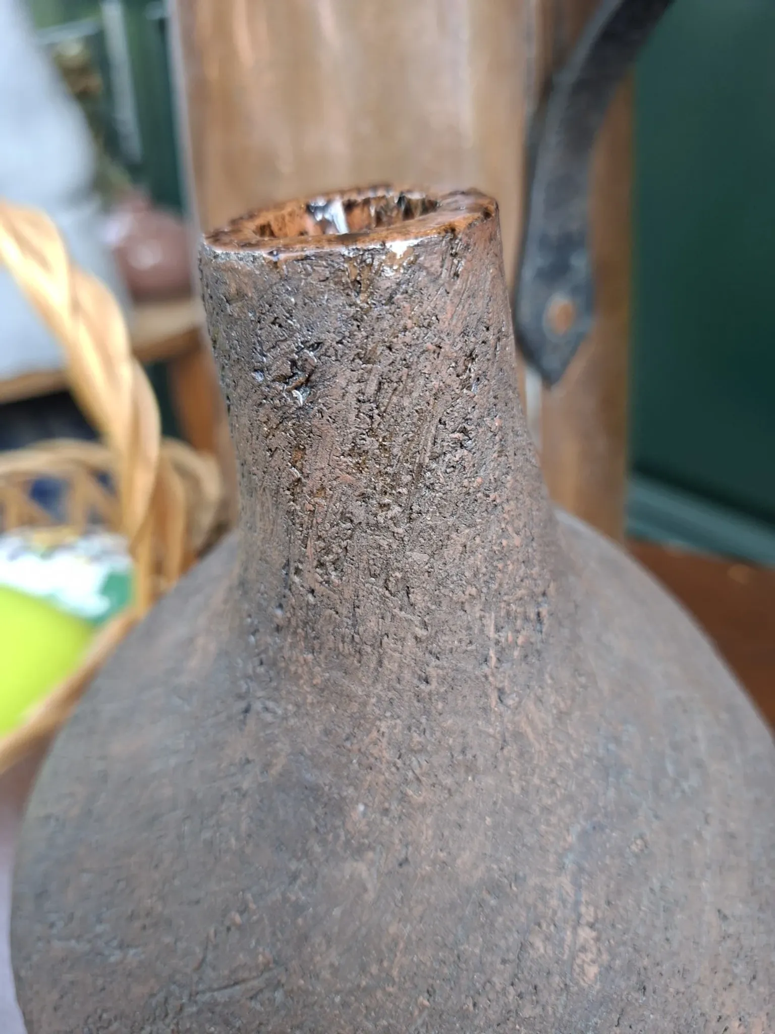 Brutalist Double Ceramic Vase