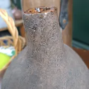 Brutalist Double Ceramic Vase