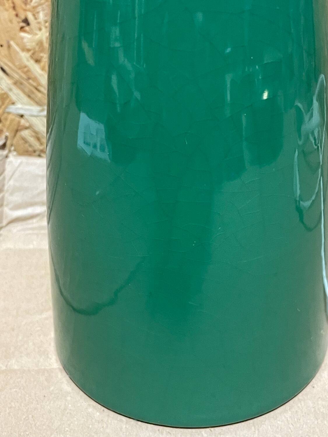 Vintage cracked ceramic Albret lamp bases