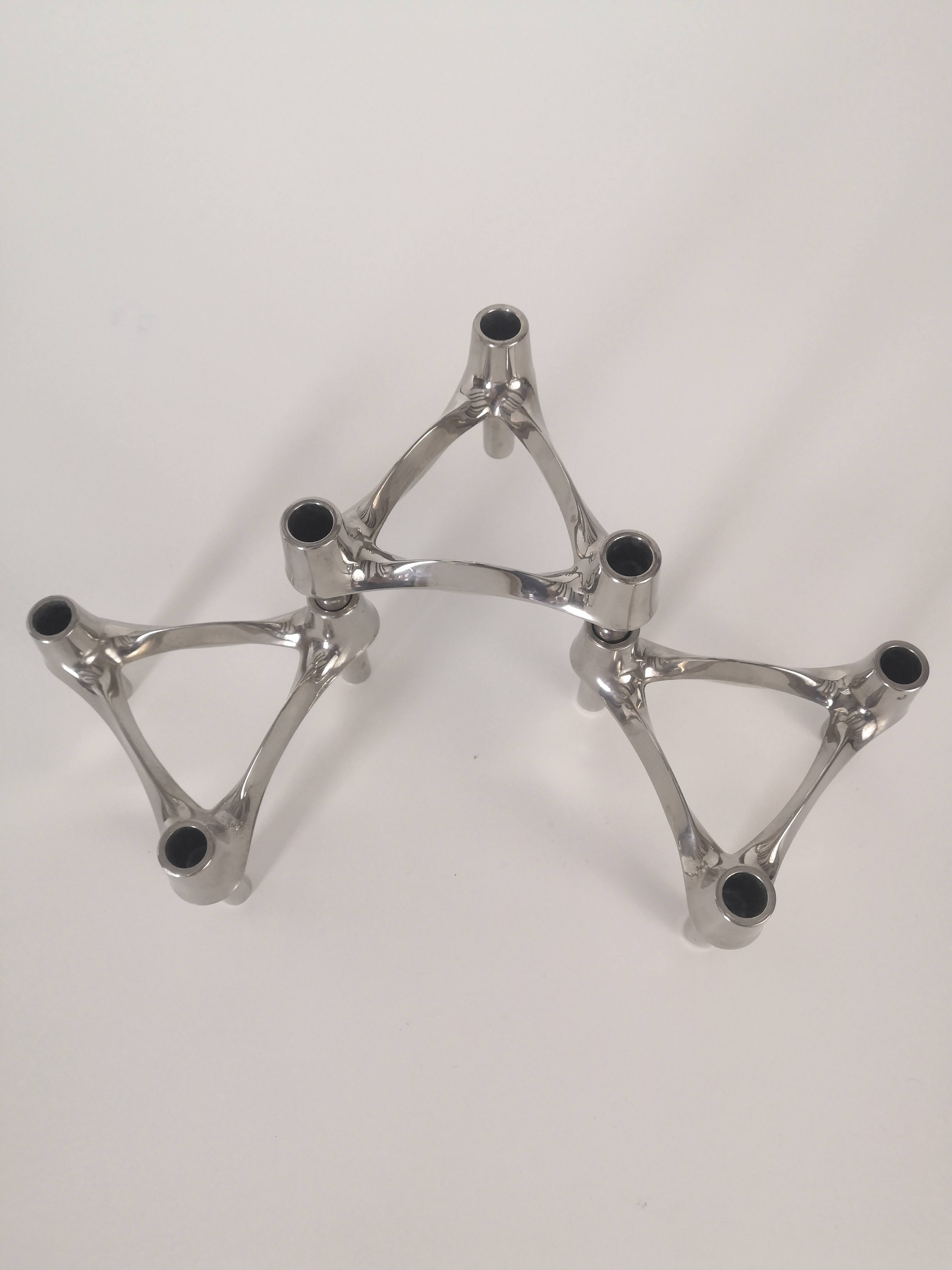 Set of 3 Nagel BMF candle holders