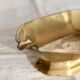 Antique patinated brass ashtray
