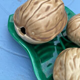 Salt, mustard pepper nut shape