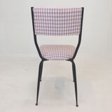 Set of 4 Italian Metal Dining Chairs, 1960's