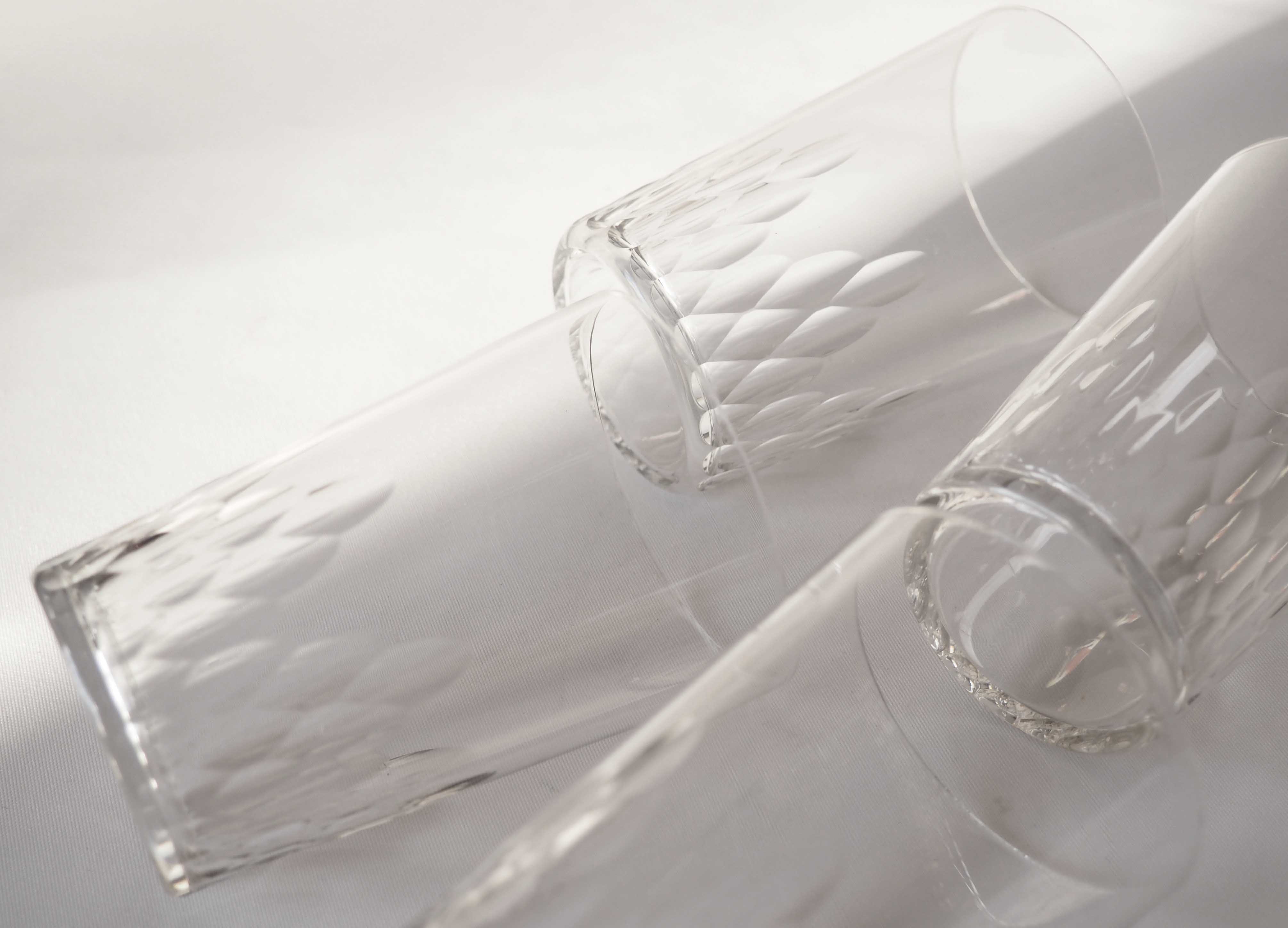 Set of 8 Baccarat crystal glasses