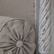 Lit de repos - banquette style Louis XVI retapissé en lin