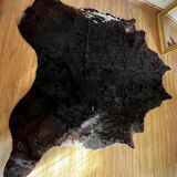 Brown cowhide rug, 2.30m
