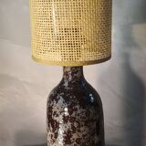 very beautiful glazed ceramic lamp 50x15 new lampshade