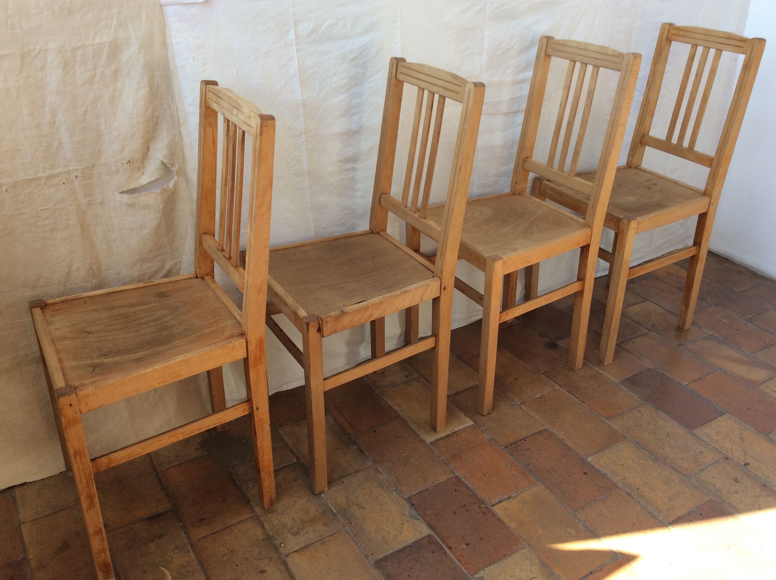 4 vintage chairs