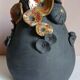 Raku vase, handmade