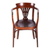 Art Deco Beech Armchair from Fischel, Slovakia, 1900s