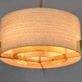 Mid Century Modern Brass Kaiser Chandelier, Germany 1960