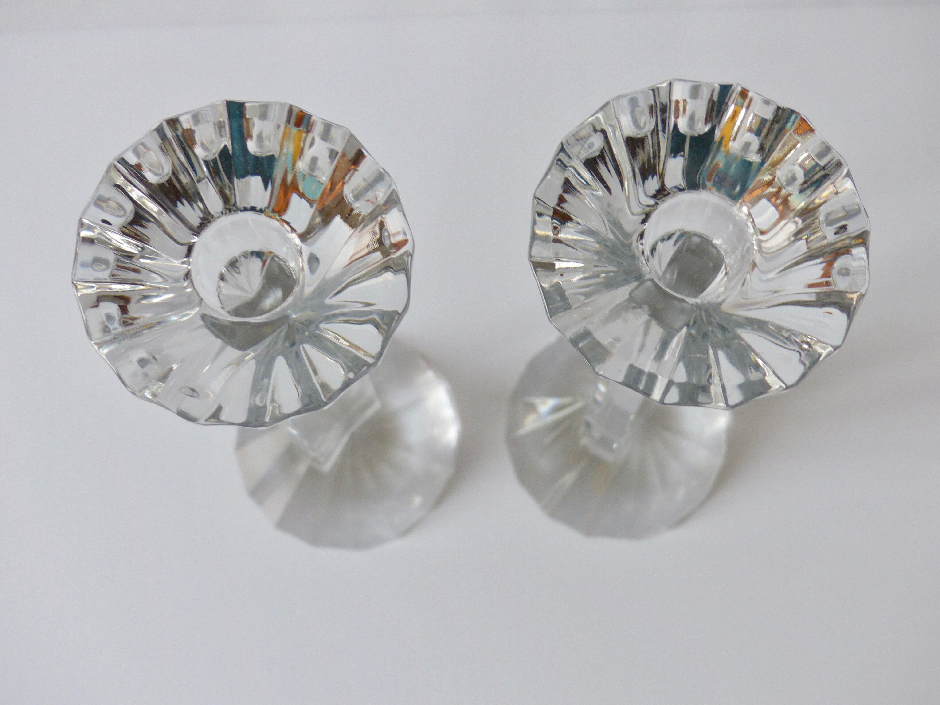 Crystal candlesticks