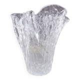 Folded glass vase 1970