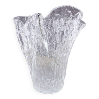 Folded glass vase 1970