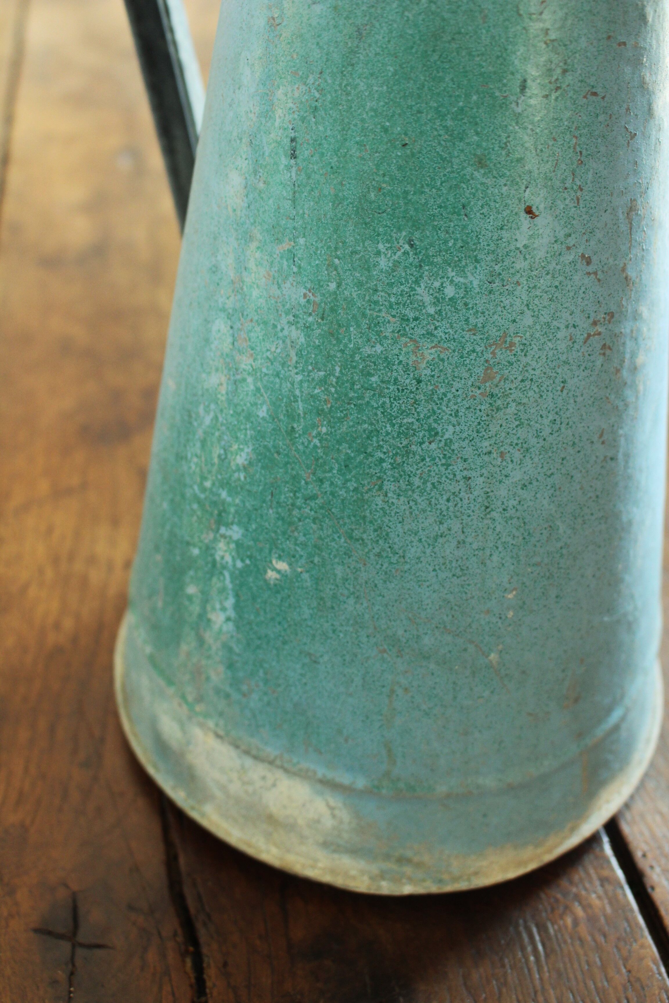 Broc en Zinc Patine green bleu