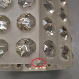DLG - Rotaflex octagonal diamond chandelier - 60s - France