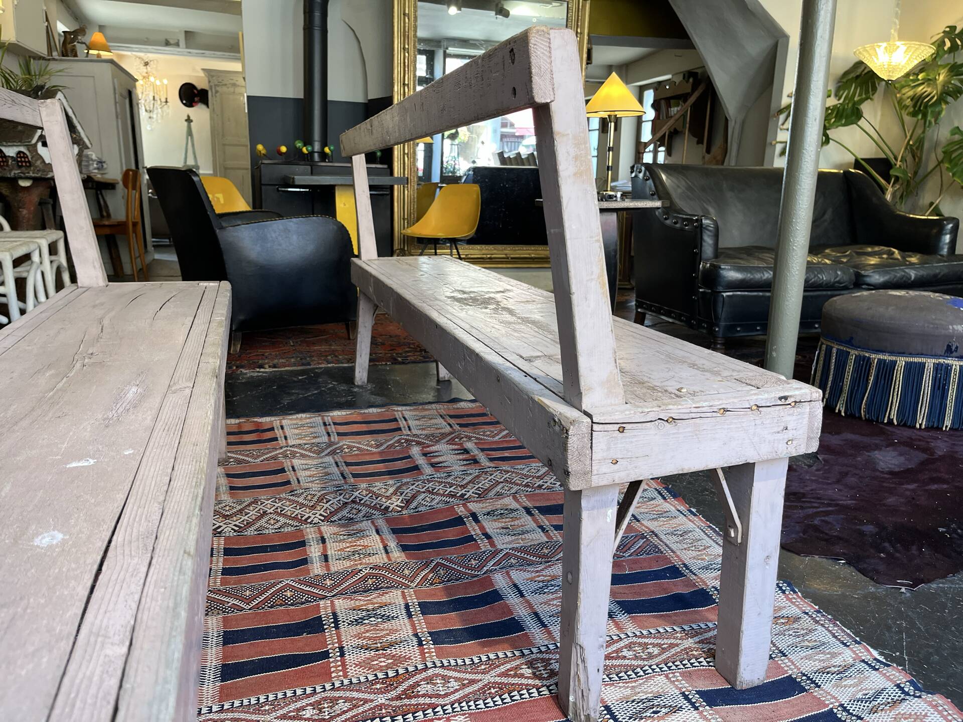Vintage bench pair