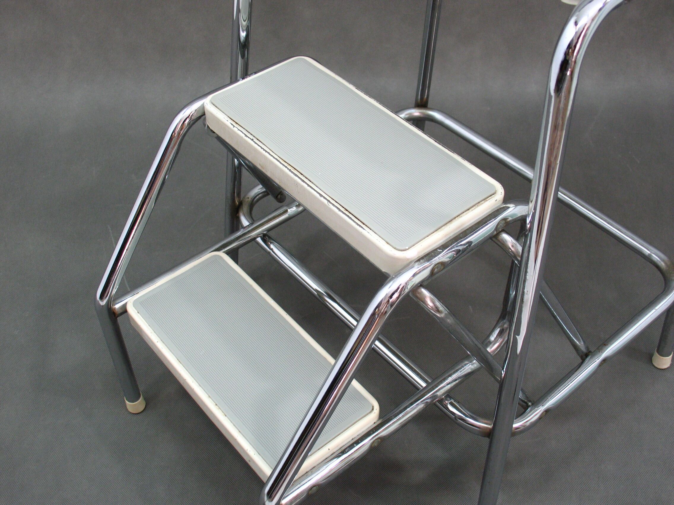 Vintage Metal Stool, 1980s