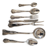 Silver-plated cutlery set 51 pieces