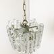 Ice crystal pendant light by Kalmar, 1960s