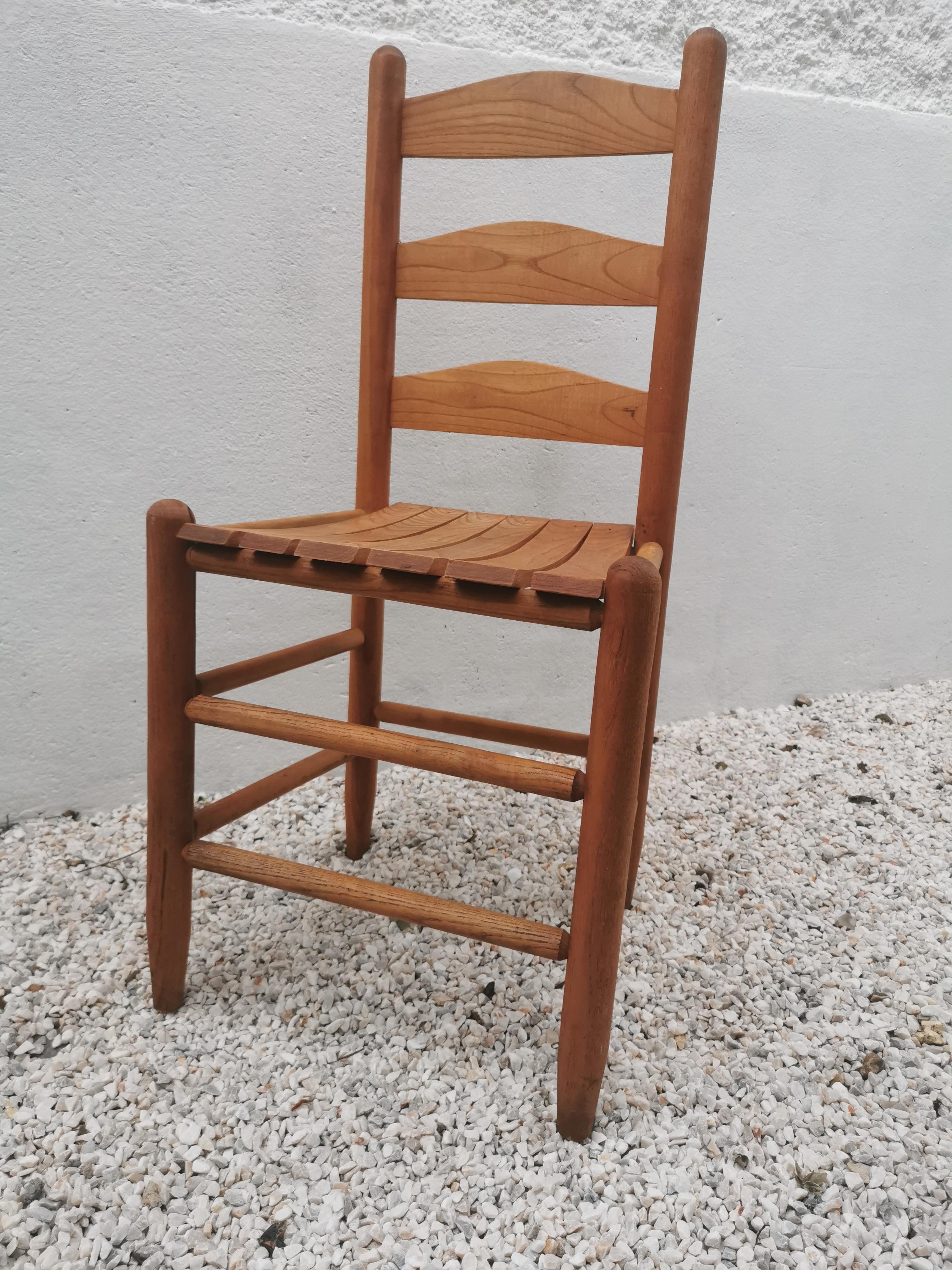 Mid-century pine chair