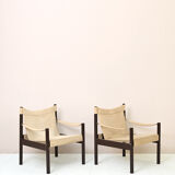 Scandinavian 'Safari Chair' style armchairs