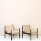 Scandinavian 'Safari Chair' style armchairs