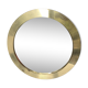 Miroir rond en laiton acier doré 66 x 66 cm