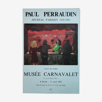 Paul Perraudin Poster Exhibition 1982 Carnavalet Museum