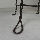 Graceful American steel chair for an ice cream shop, 1940s.