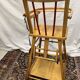 Vintage wooden baby high chair