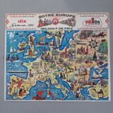 Carte publicitaire de l'Europe
